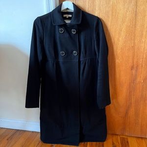 Sandro black wool winter coat size 38